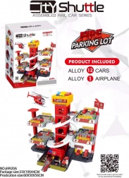 parking de pompiers à plusieurs niveaux avec ascenseur et accessoires