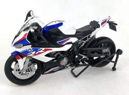 Moto BMW S1000RR à l'échelle 1:12 blanc