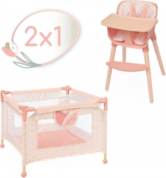 DeCuevas ensemble de mobilier pour poupées 2 en 1 Tulipe