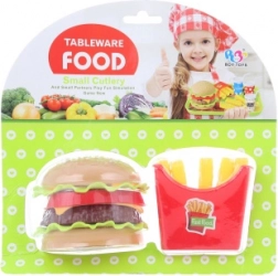 Hamburger et frites en plastique pour enfants
