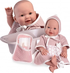 Poupée bébé réaliste qui cligne des yeux et fait pipi avec corps entièrement en vinyle