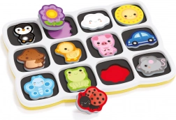 Quercetti Smart Puzzle Magnétique : Couleurs et Premiers Mots