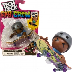 Tech Deck SK8 Crew S1 set planche de fingerboard avec figurine