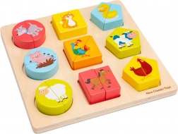 Puzzle en bois à encastrer Formes et Animaux