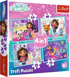 Puzzle 4-en-1 Gabby’s Dollhouse – aventure