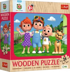 Puzzle en bois Wesoły CoComelon 24 pièces