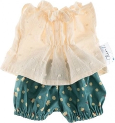 Ensemble de vêtements pour poupée 38 cm – pois crème