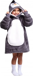 Couverture sweat à capuche TV chaude Pingouin pour enfants