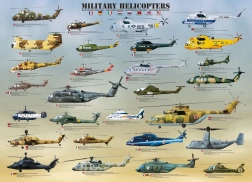 EUROGRAPHICS Puzzle Hélicoptères militaires XL 500 pièces