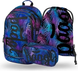 Set scolaire BAAGL Core Palm – sac à dos, trousse et sac