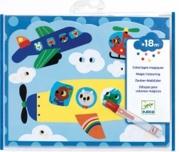 DJECO coloriages à l'eau transport aérien