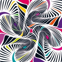 Puzzle carré Curiosi Q Shake – motif II, 72 pièces