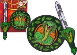 Set de chevalier en mousse EVA – épée et bouclier avec motif de serpent