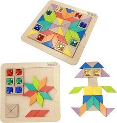 Masterkidz Mosaïque Tangram Montessori Apprentissage des Formes et des Couleurs