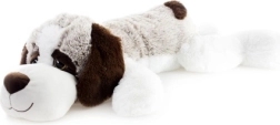 Chien en peluche allongé 100 cm
