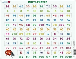 Larsen Puzzle Mathématiques : Multiplication 81 Pièces