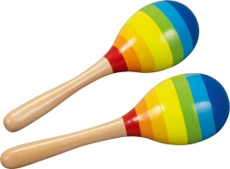 Goki maracas arc-en-ciel – set de 2 pcs
