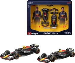 bburago 1:43 formula 1 pack double red bull racing rb20 (2024) verstappen et pérez