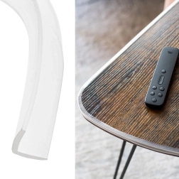 Ruban de protection transparent en silicone pour bords de meubles 1 m