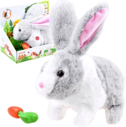 Lapin en peluche interactif avec petite carotte – Lapin