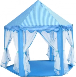 Tente pour enfants en forme de palais pour petites princesses – Bleu