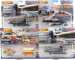 Hot Wheels tracteur routier et voiture de course