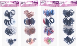 Accessoires pour cheveux – grand assortiment d’élastiques et de pinces