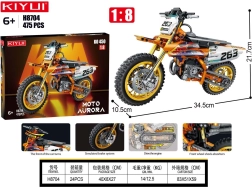 Jeu de construction moto cross 475 pièces
