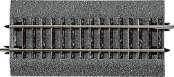 Roco Line rail droit G½ avec ballast