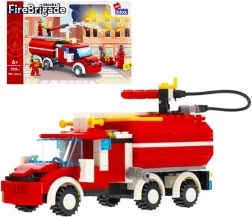 Kit de construction pompiers avec accessoires – camion de pompiers 299 pièces (6+)