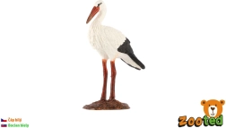 Figurine de cigogne blanche de 9 cm