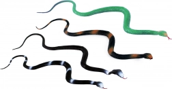 Serpent en gomme 76 cm - Quatre couleurs différentes