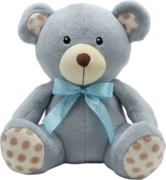 Ours en peluche gris 30 cm
