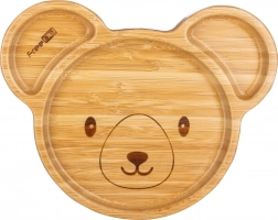 FreeON assiette pour enfant en bambou avec ventouse – Koala