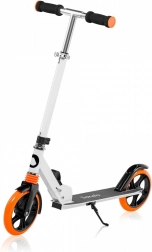 Trottinette pliable Lionelo Luca White Orange avec grandes roues