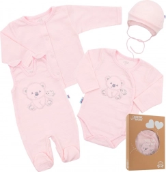 Ensemble pour nouveau-né pour la maternité New Baby Sweet Bear rose 56 (0–3 mois)