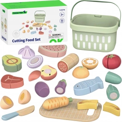 Set en bois pour couper les aliments Tooky Toy