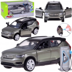 Modèle métallique de crossover électrique Volvo XC40 avec fonctions de lumières et de sons