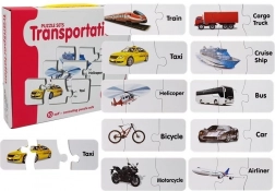 Puzzle éducatif transport – 10 paires