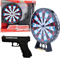 pistolet laser avec cible pour enfants – jeu de tir avec lumières et sons