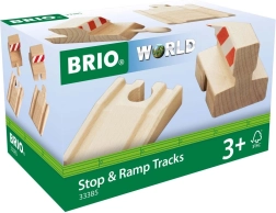 Brio Stop & Ramp Tracks – rails de fin de voie et rampes pour circuit de train en bois