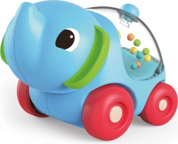 Hochet éléphant sur roulettes 11 cm