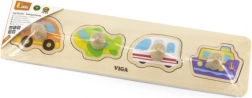 puzzle à encastrer en bois véhicules pour tout-petits VIGA