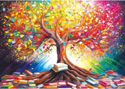 Puzzle arbre-livre 1000 pièces