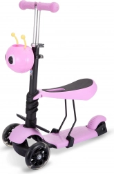 trottinette pour enfants avec roues clignotantes rose