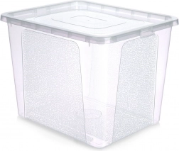 Boîte de rangement en plastique avec couvercle 30 l Vilde