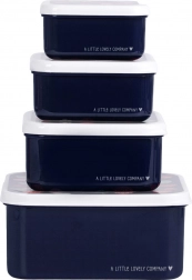 Set de quatre boîtes à goûter A Little Lovely Company – Fraises