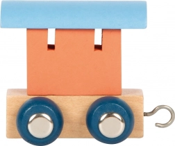 Wagon en bois orange Small Foot Polar Train