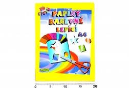 Papiers adhésifs colorés A4, 10 feuilles