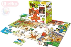 Efko baby puzzle big ferme – grandes pièces 24 pièces